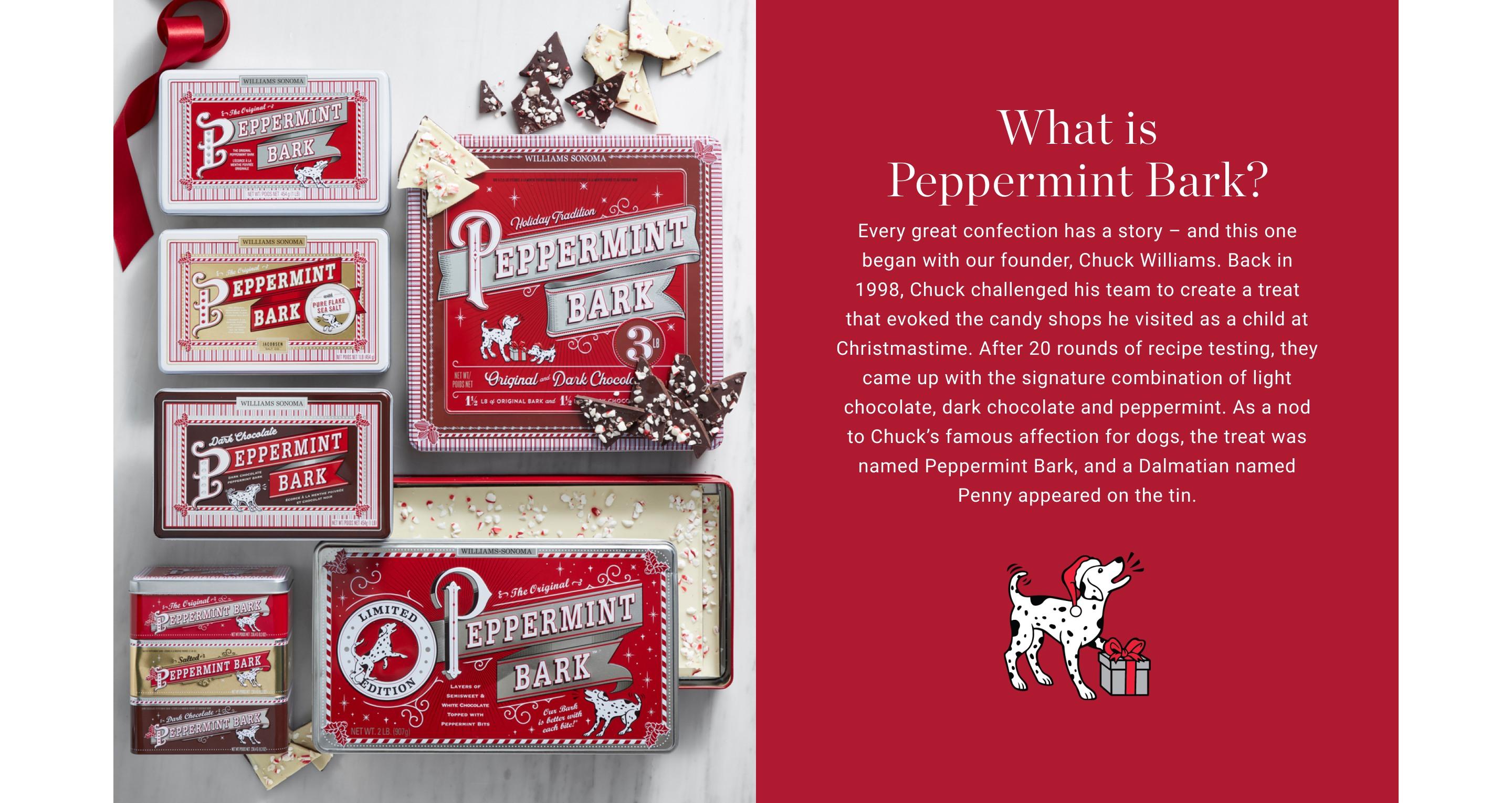 We're celebrating 25th Anniversary of The Original Peppermint Bark with a new collection of seasonal treats, all in nostalgic, collectable tins. Often copied, but never matched in quality or flavour, our Original Peppermint Bark makes the perfect festive gift or stocking stuffer.